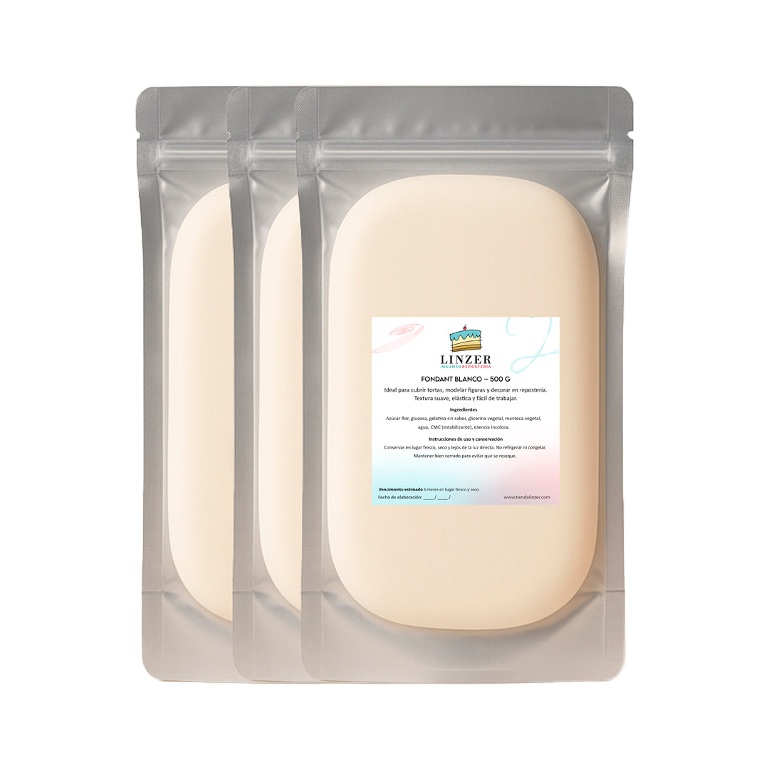 Fondant 500 gramos blanco