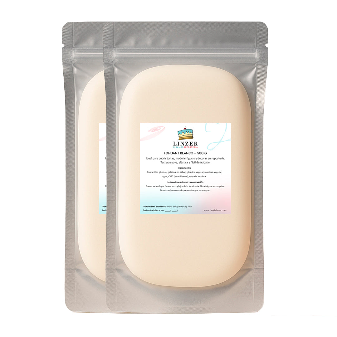 Fondant 500 gramos blanco