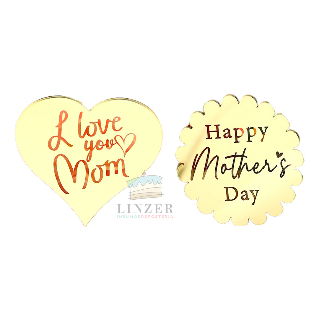 Toppers para Cupcakes - Día de la madre