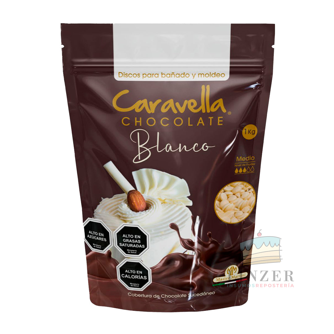 Chocolate caravella blanco 1 kg.
