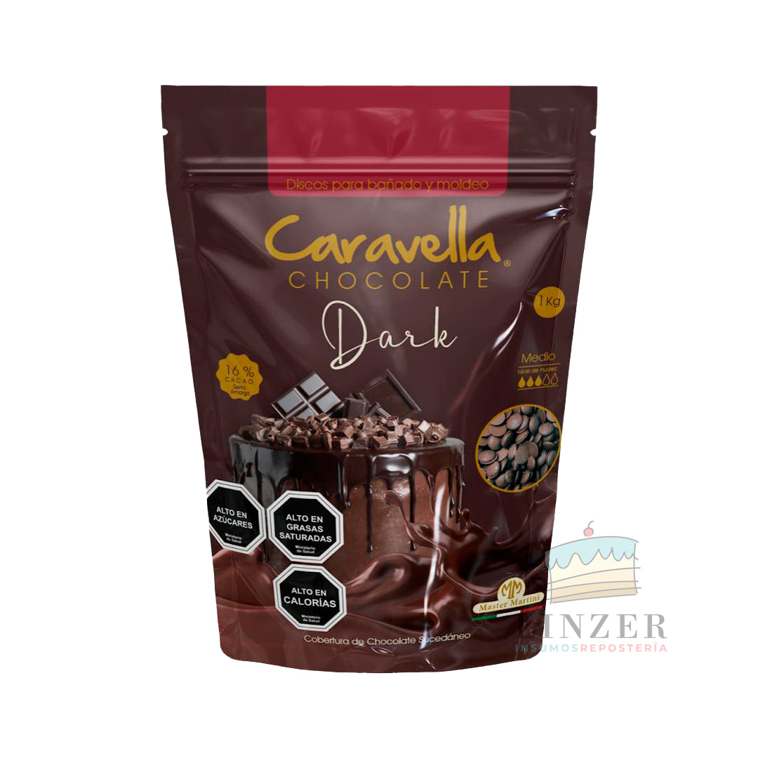 Chocolate caravella dark 1 kg.