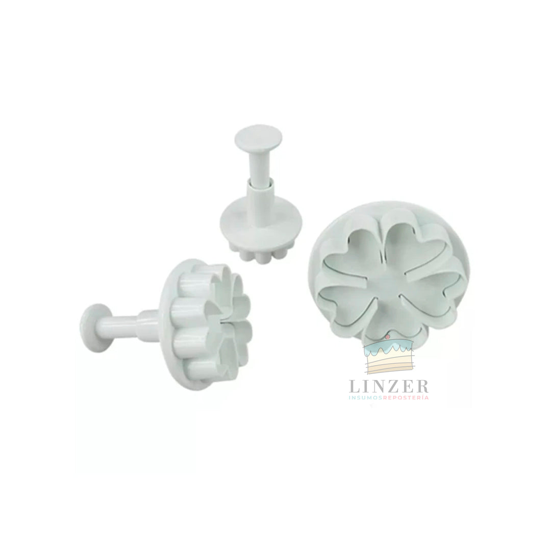 Set de Cortadores de Flores con Expulsor