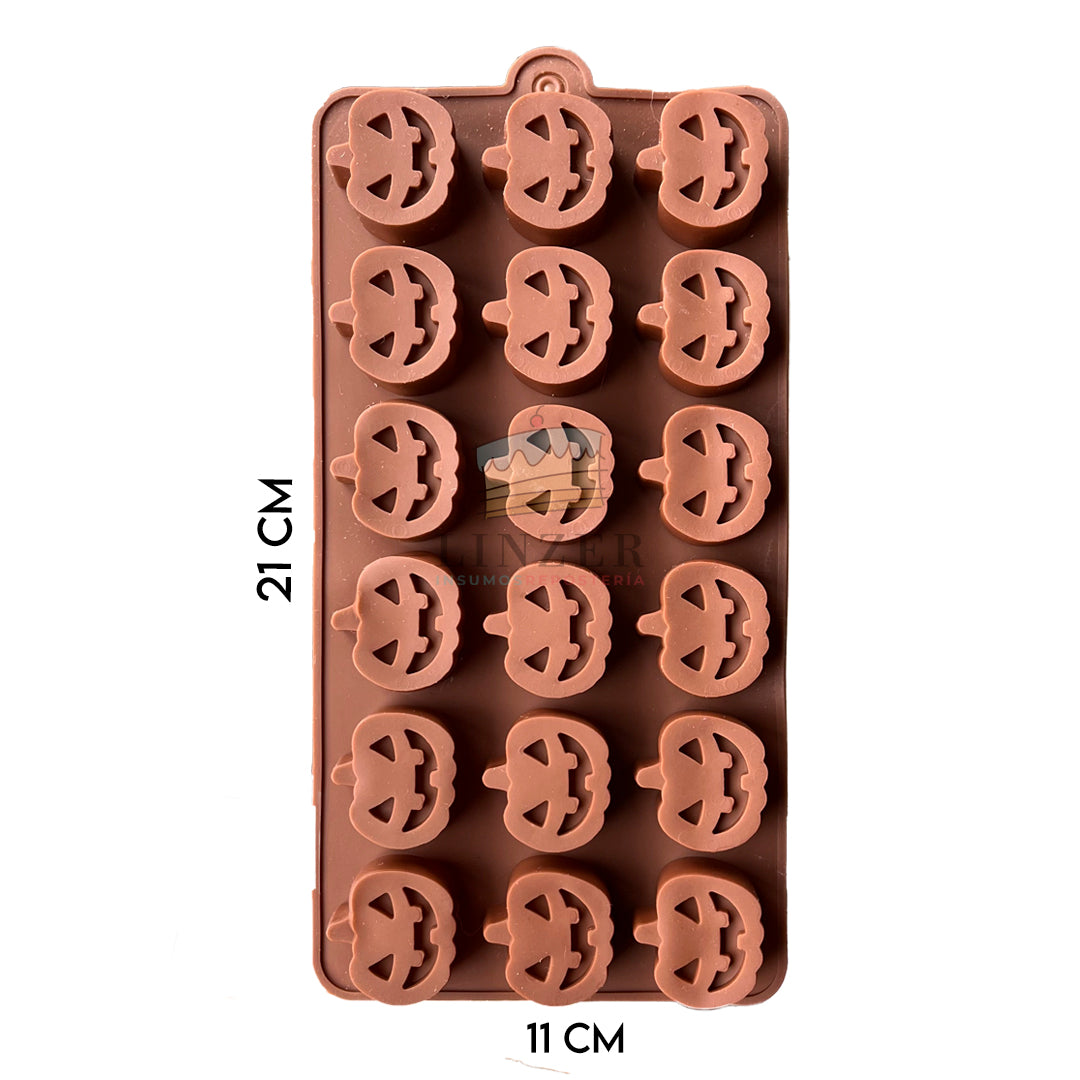 Molde de silicona calabazas