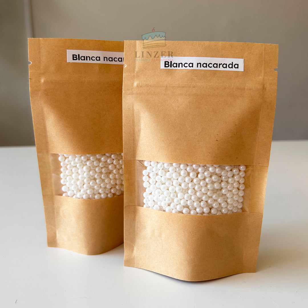 Sprinkles perla blanca nacarada