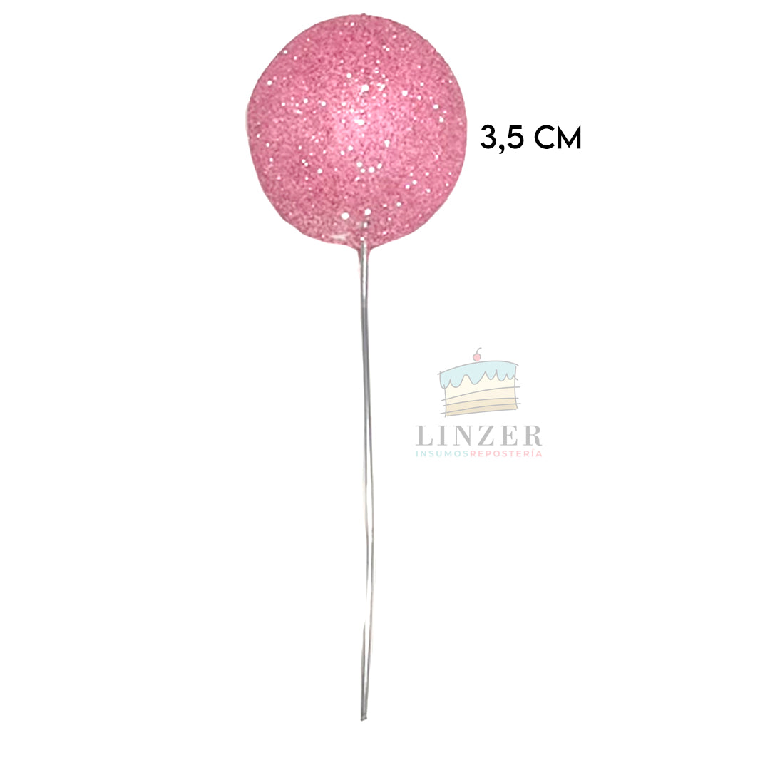 Set de 8 esferas Metal pink