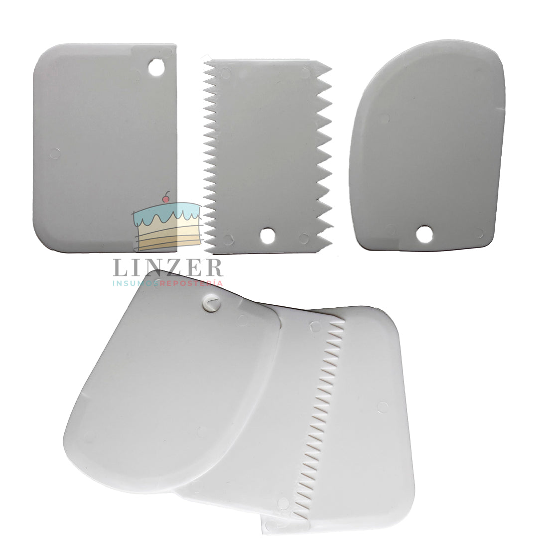 Set raspas 3 unidades para crema