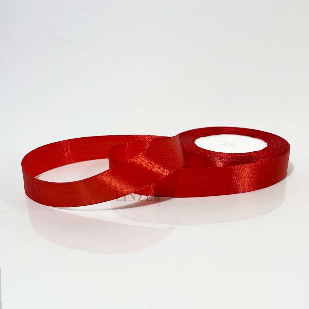 Cinta de Raso 2 cm x 22 mt Roja - Linzer insumos reposteria