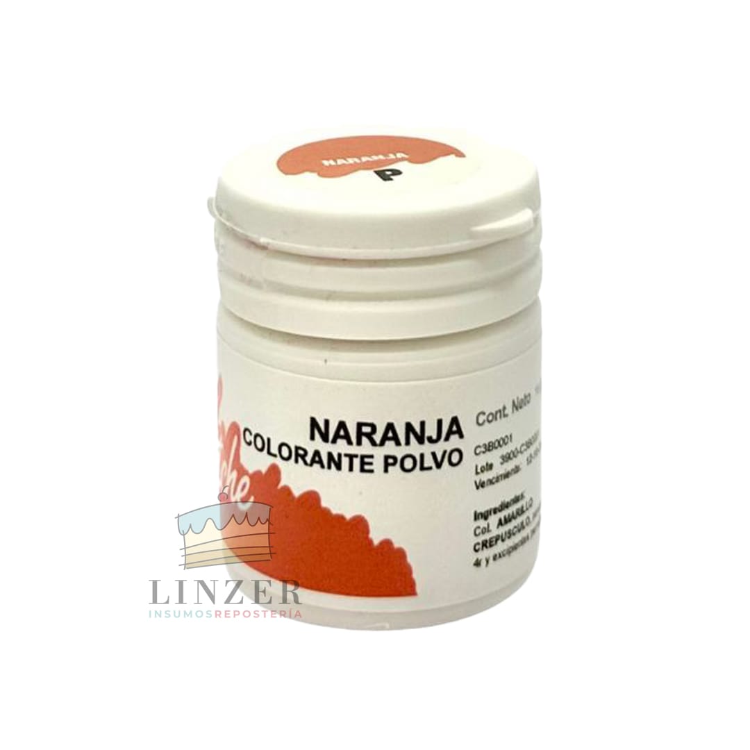 Colorante en polvo Naranja - Linzer insumos reposteria
