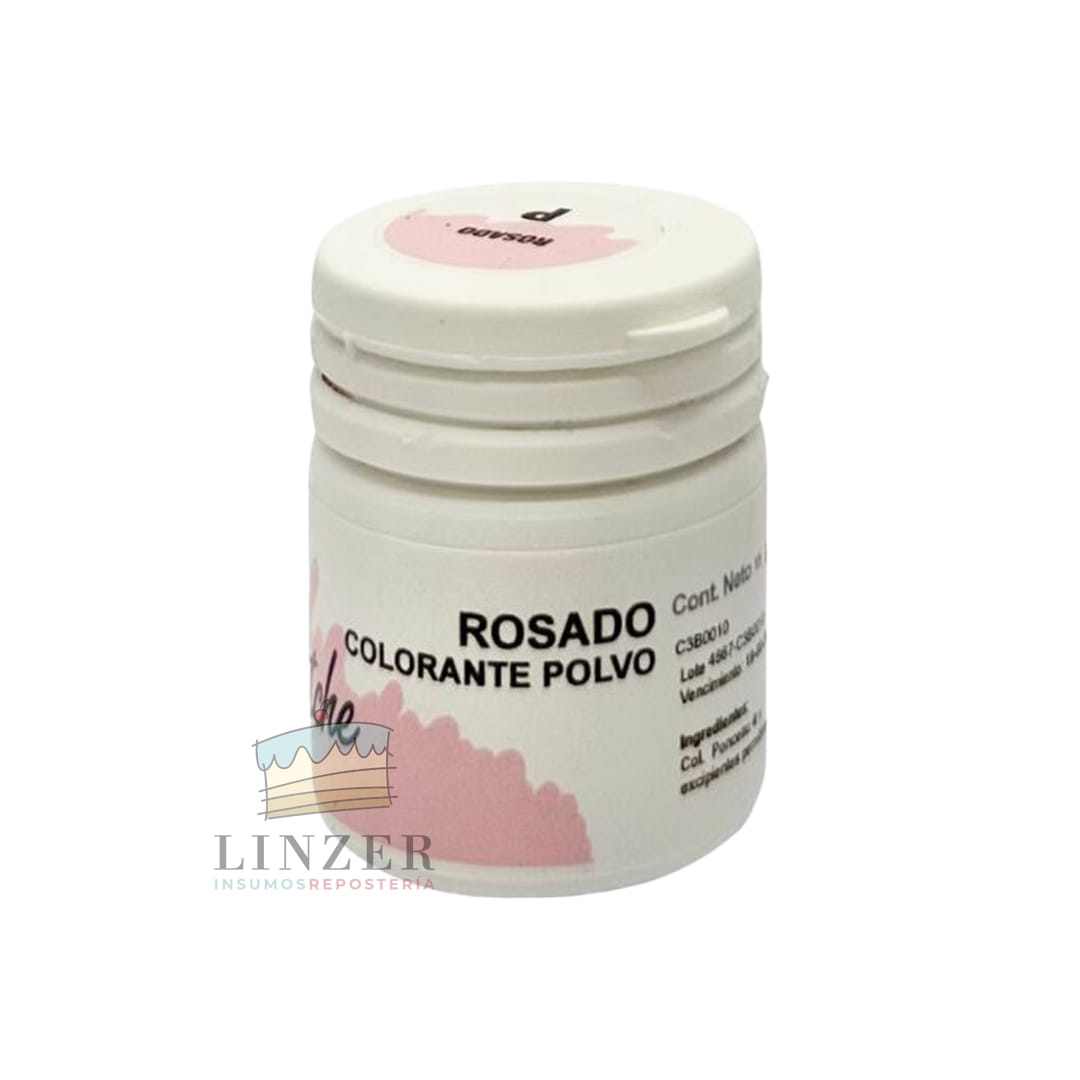 Colorante en polvo Rosado - Linzer insumos reposteria