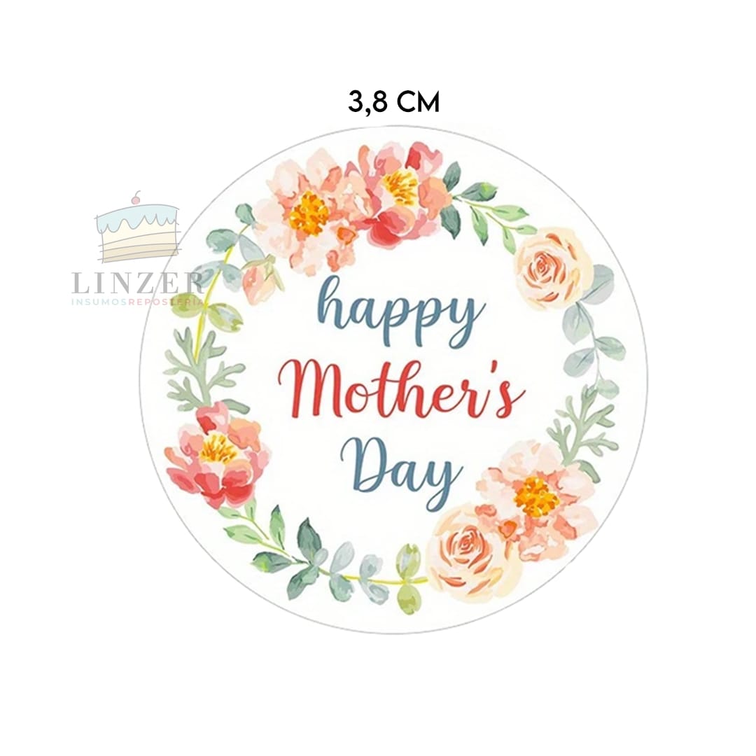 Stickers Mother's Day °1 - 50 unidades - Linzer insumos reposteria