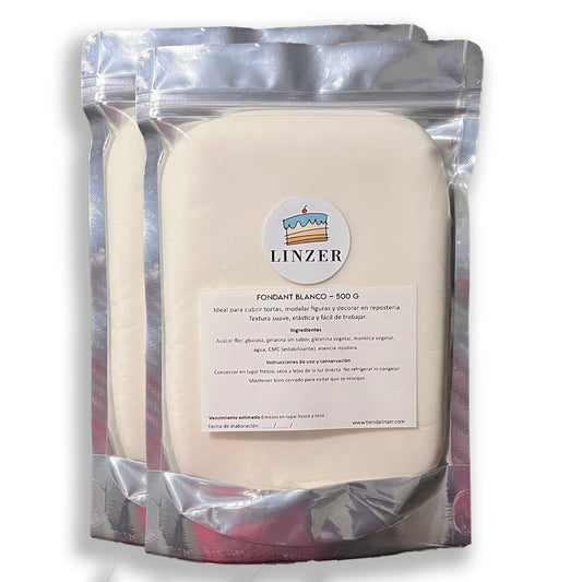 Fondant 500 gramos blanco