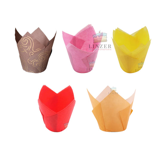 Tulipas de papel pack 50 unidades