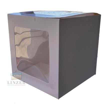 Cajas para tortas autoarmables con ventana 🎂