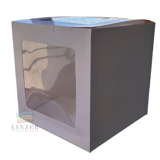 Cajas para tortas autoarmables con ventana 🎂