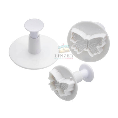 Set de 3 cortadores + marcador de mariposa para fondant