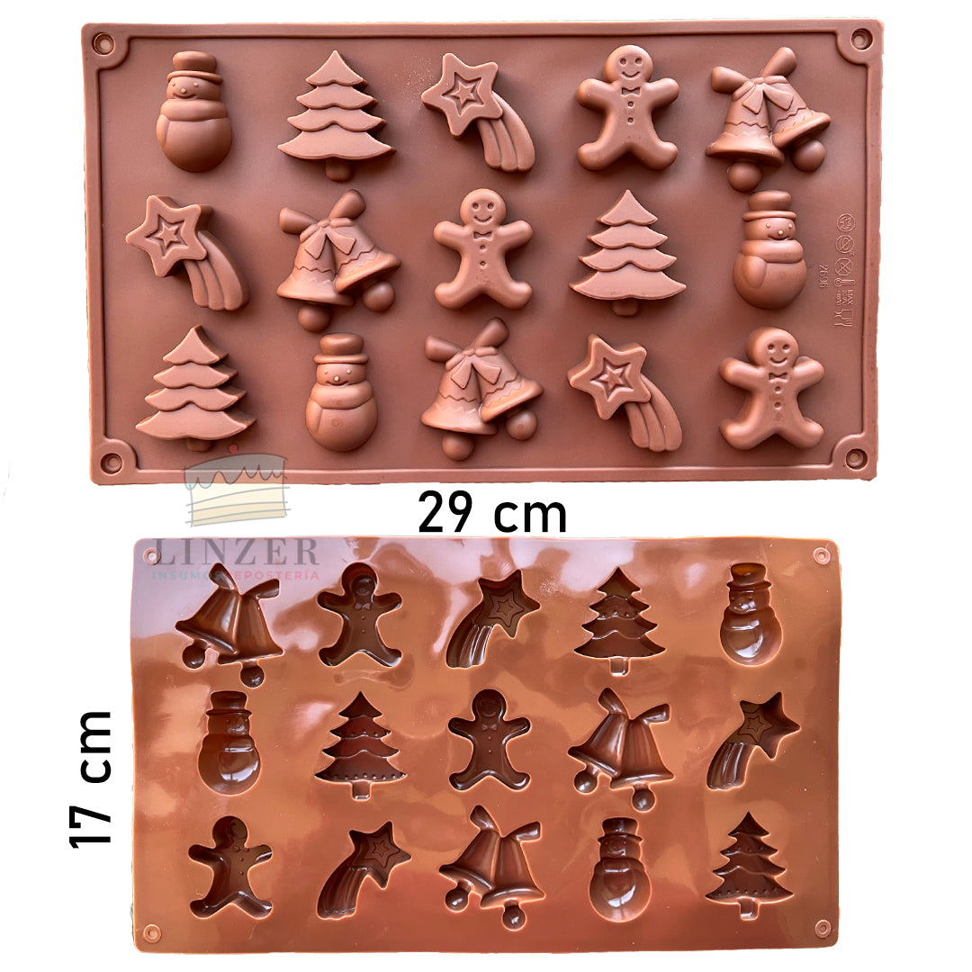 🎄 Molde de silicona navideño para repostería 🎅