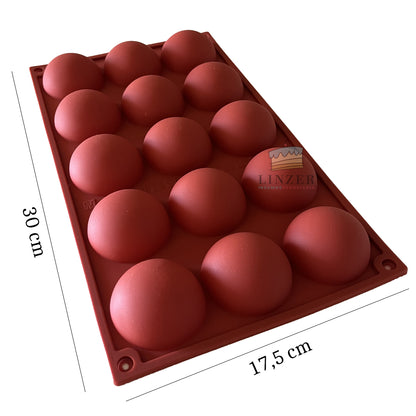 Molde de Silicona Semiesfera