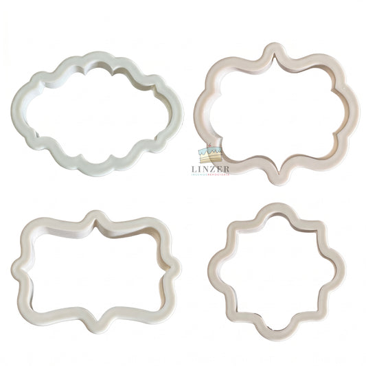 Set de 4 Cortadores Placa Marco Vintage