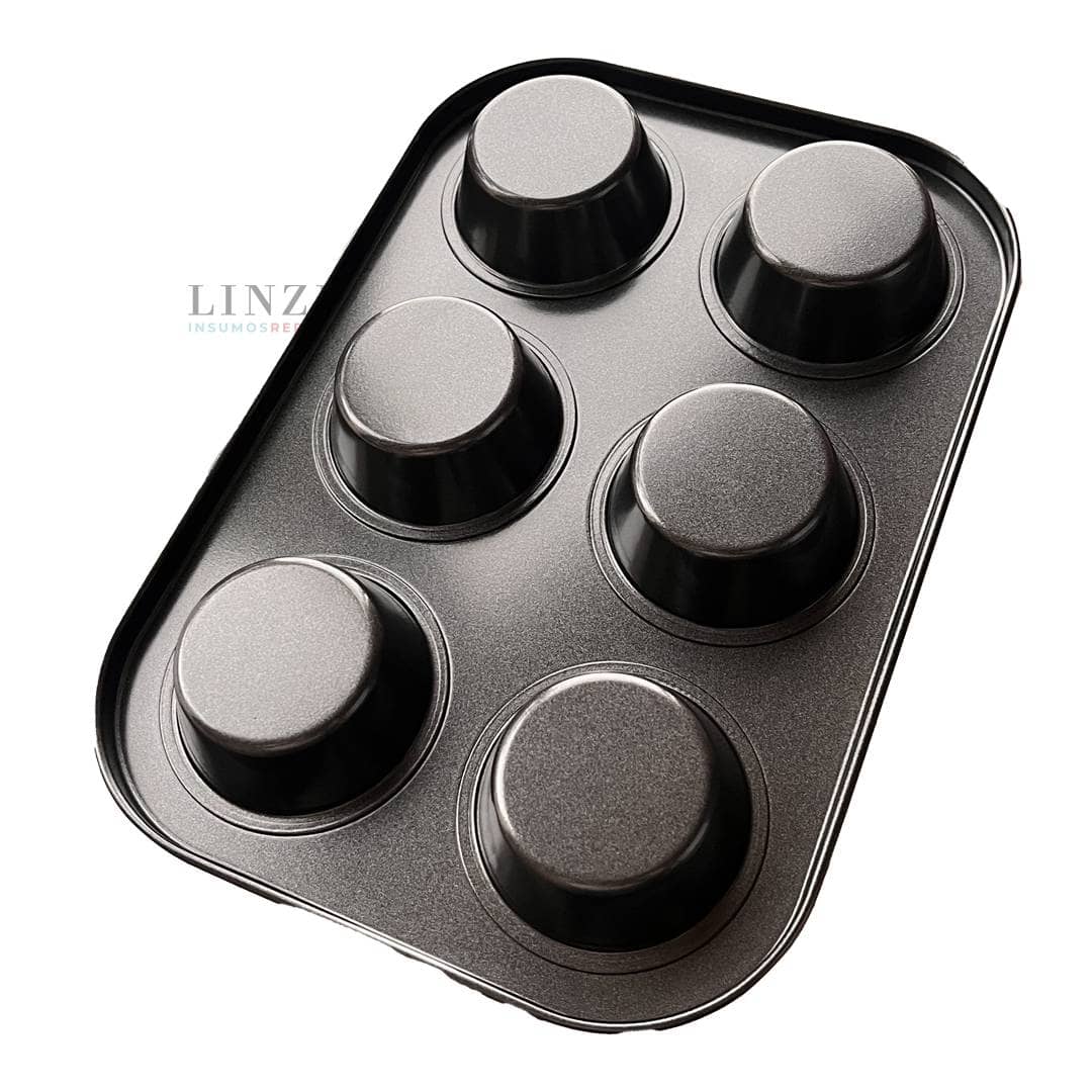 Base antiadherente para 6 Cupcakes