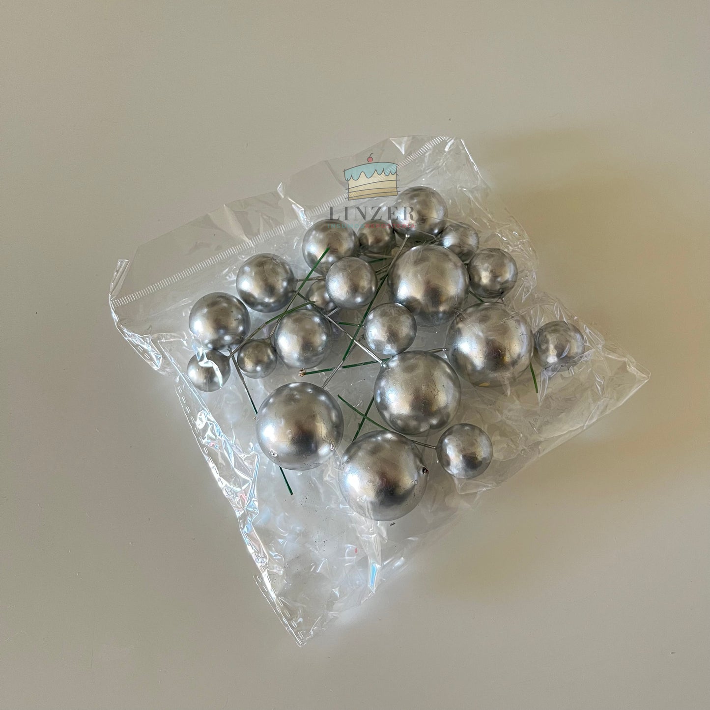 Esferas plateada - 20 unidades