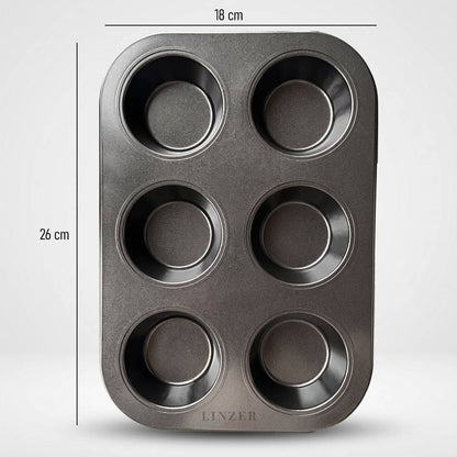Base antiadherente para 6 Cupcakes - Linzer insumos reposteria