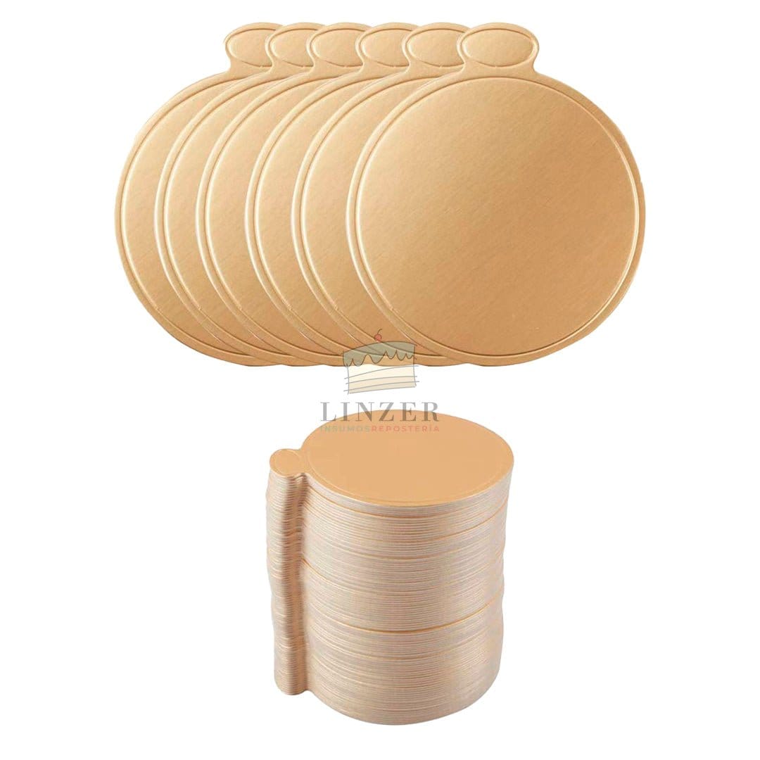 Base de Cartón para Minitortas 9 cm - 50 unidades - Linzer insumos reposteria 