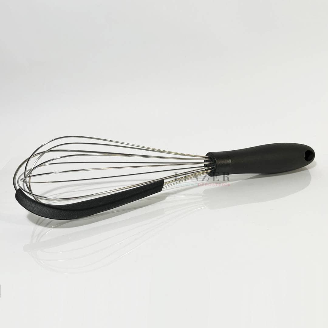 Batidor manual con raspador de silicona - Linzer insumos reposteria