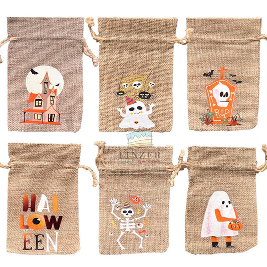 Bolsas para Dulces de Halloween (Pack de 6 un) - Linzer insumos reposteria 