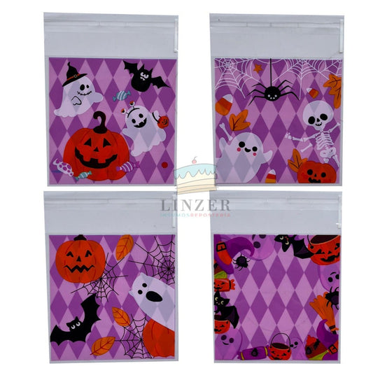 Bolsitas Halloween 10x12 cm (50 un) - Linzer insumos reposteria 