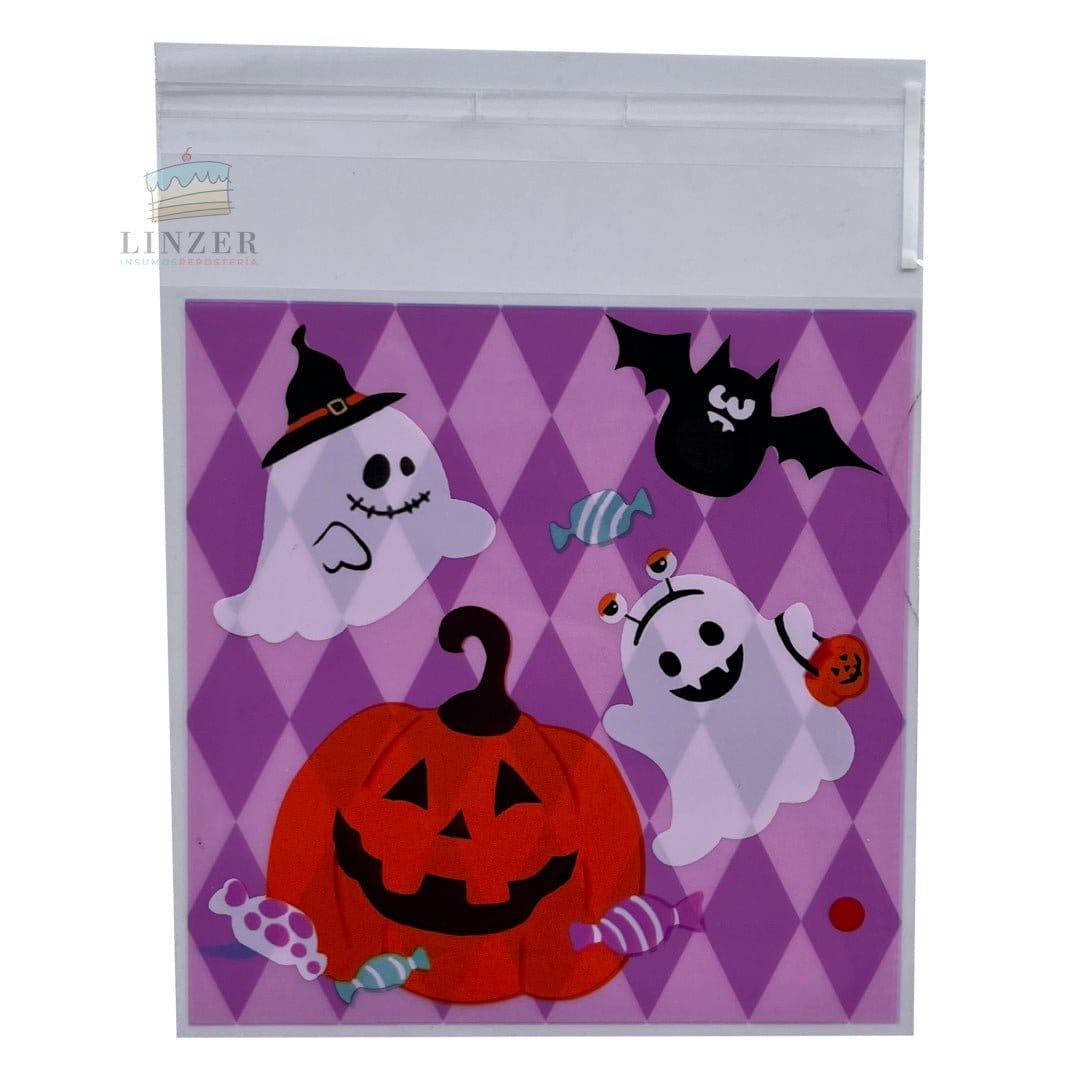 Bolsitas Halloween 10x12 cm (50 un) - Linzer insumos reposteria 
