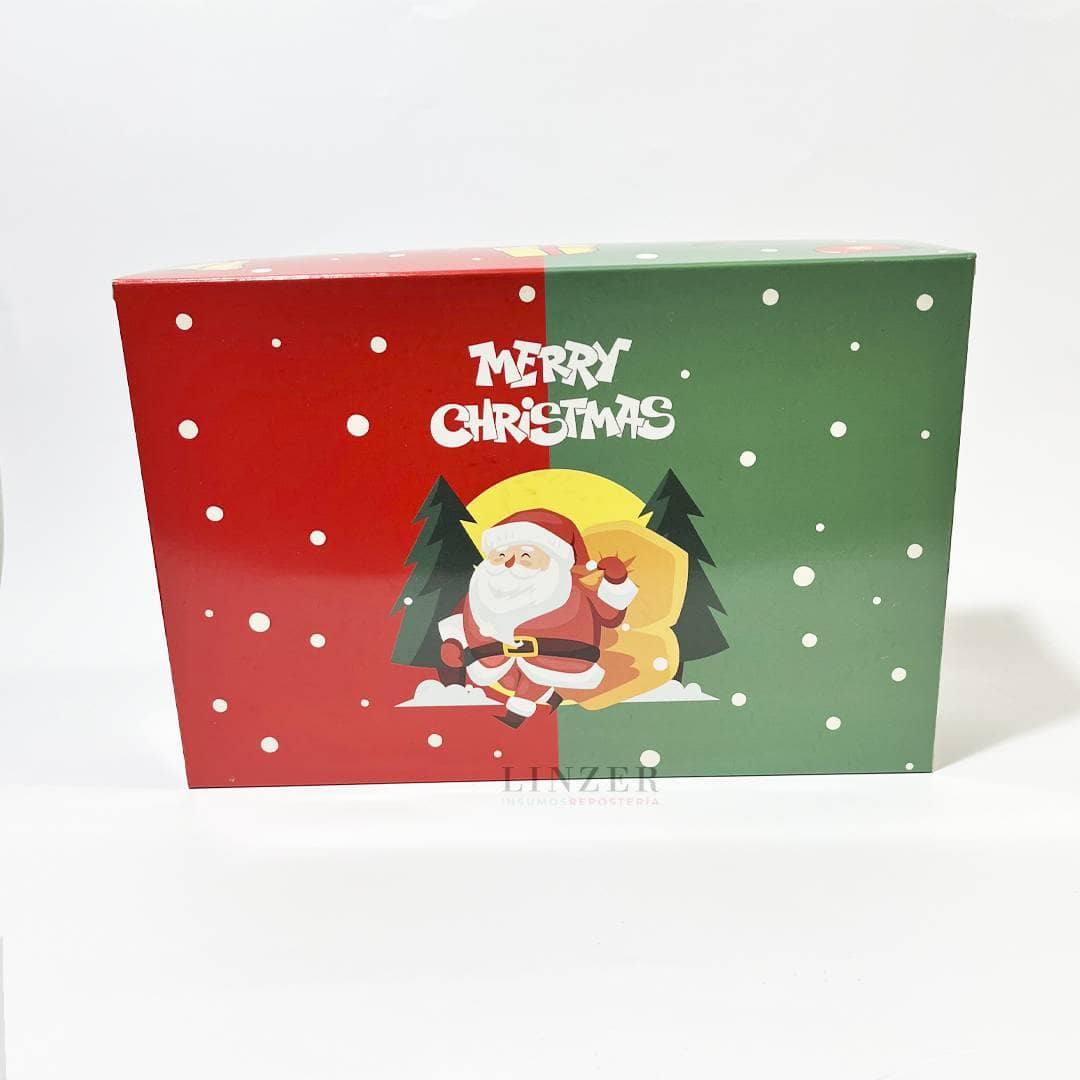 Caja Navideña para 6 Cupcakes - Pack x5 - Linzer insumos reposteria 