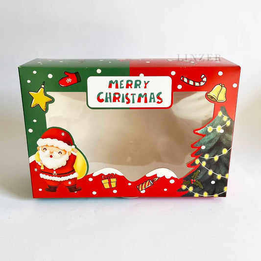 Caja Navideña Santa Claus- Pack x5 - Linzer insumos reposteria 