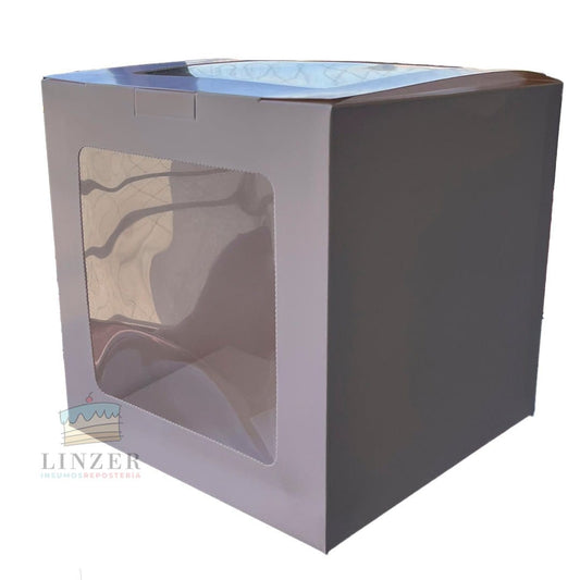 Cajas para tortas autoarmables con ventana 🎂 - Linzer insumos reposteria 
