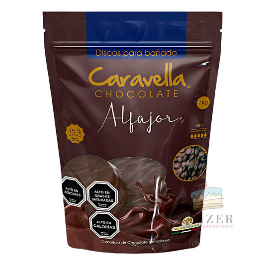 Chocolate caravella alfajor 1 kg. - Linzer insumos reposteria 