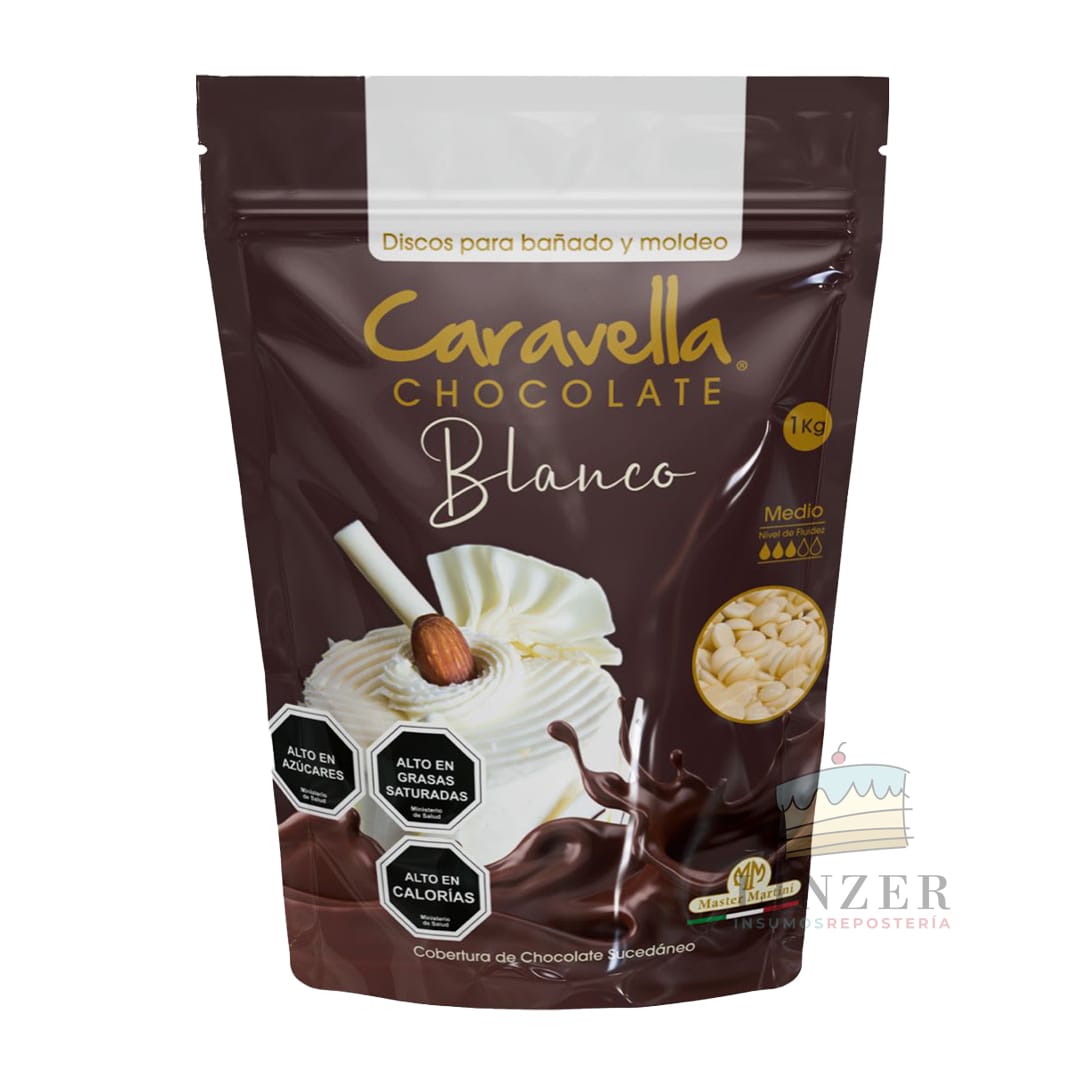 Chocolate caravella blanco 1 kg. - Linzer insumos reposteria 