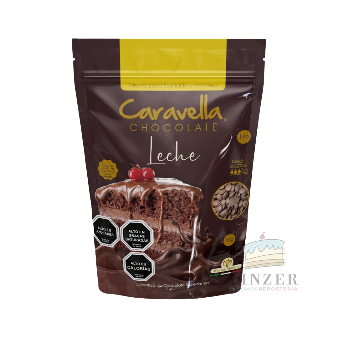 Chocolate caravella leche 1 kg. - Linzer insumos reposteria 