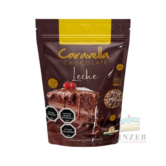 Chocolate caravella leche 1 kg. - Linzer insumos reposteria 