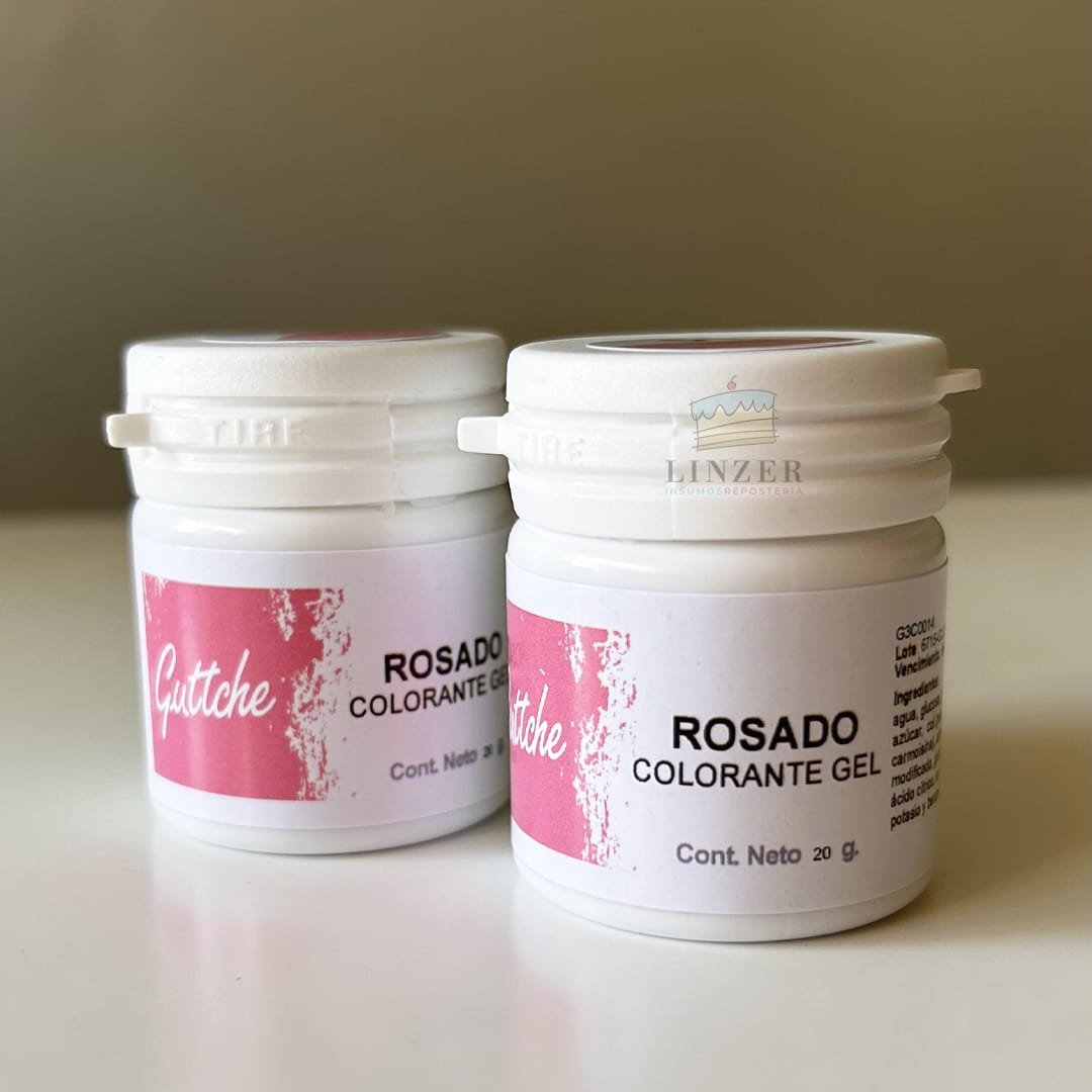 Colorante en gel Rosado - Linzer insumos reposteria 