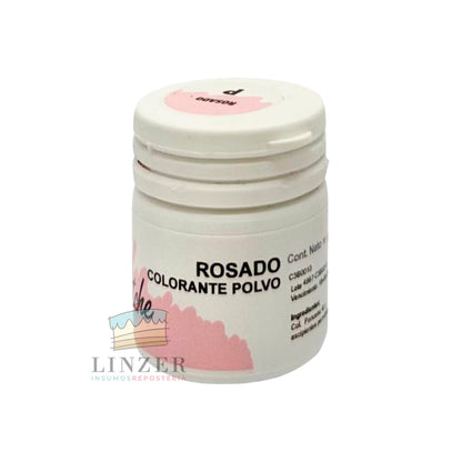 Colorante en polvo Rosado - Linzer insumos reposteria 