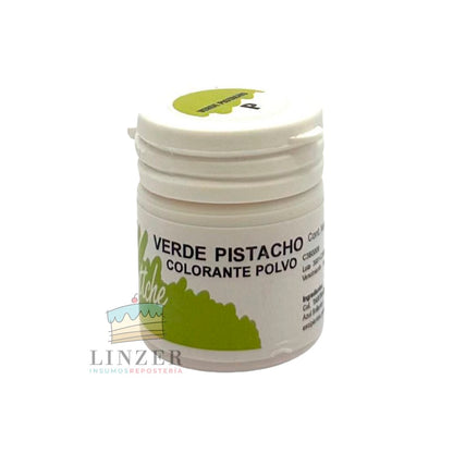Colorante en polvo Verde pistacho - Linzer insumos reposteria 