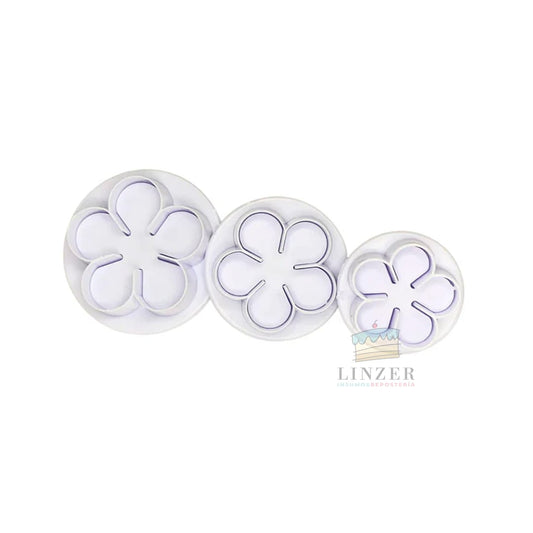 Cortador flores fondant - Linzer insumos reposteria 