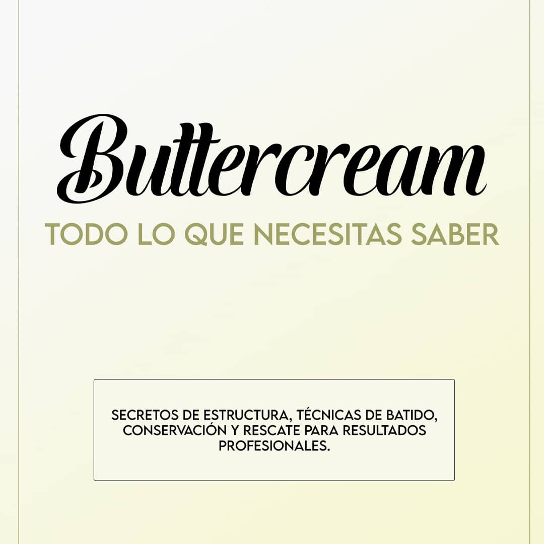 Guía digital - Buttercream - Linzer insumos reposteria 
