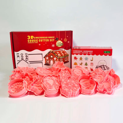 Mega Pack Cortadores de Navidad - Linzer insumos reposteria 