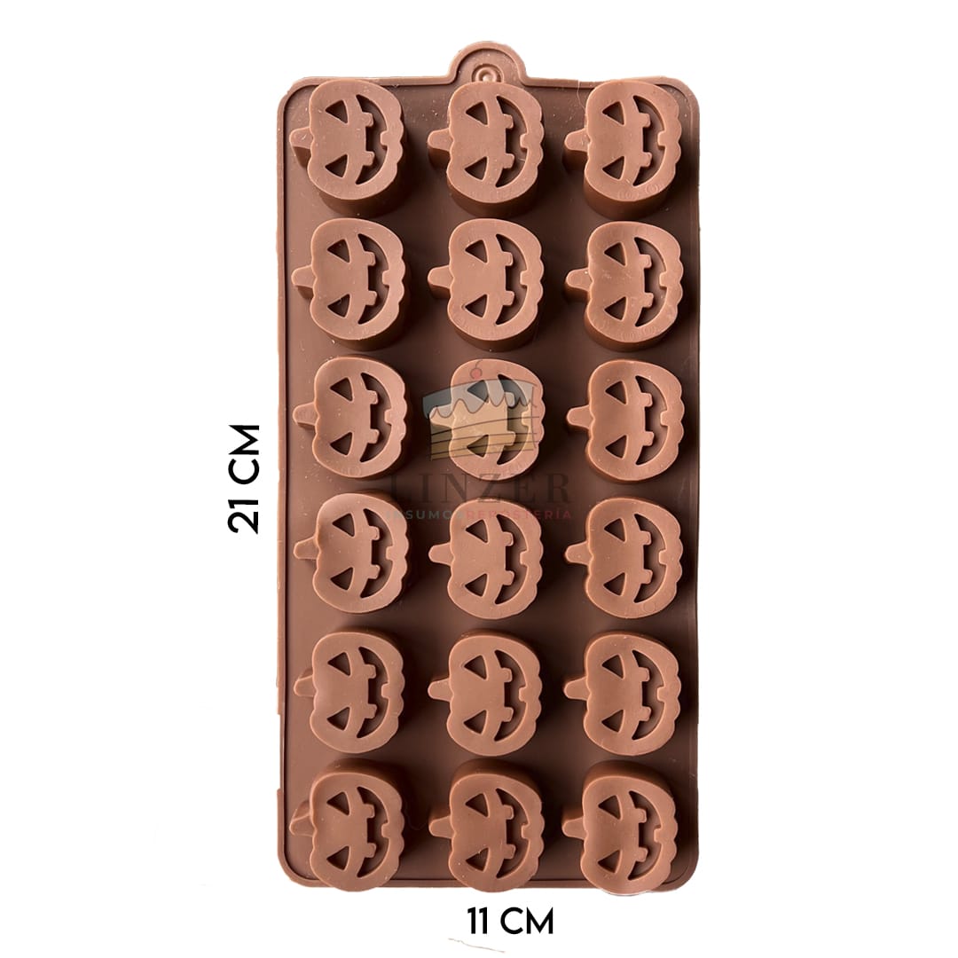 Molde de silicona calabazas - Linzer insumos reposteria 