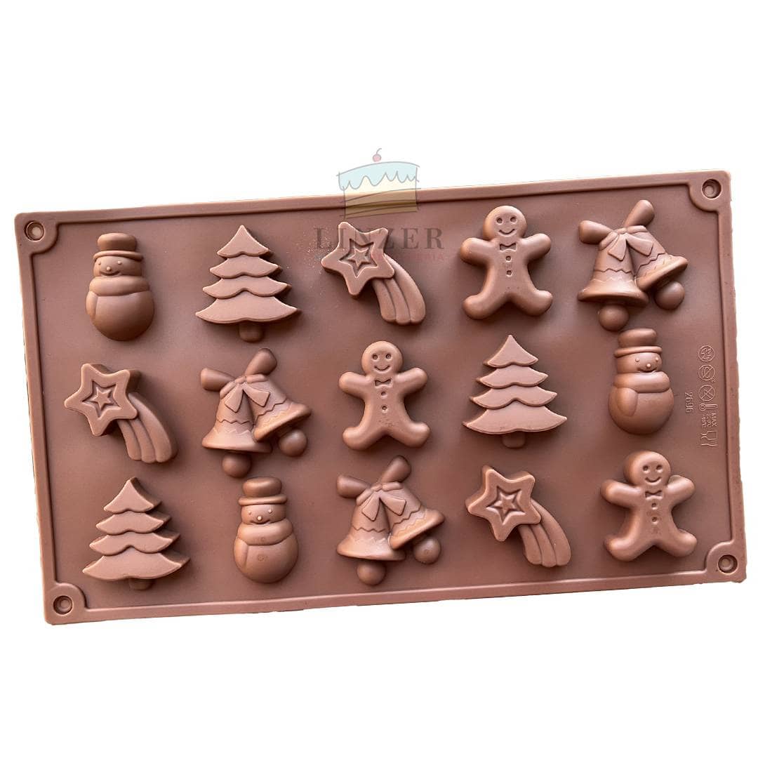 🎄 Molde de silicona navideño para repostería 🎅 - Linzer insumos reposteria 