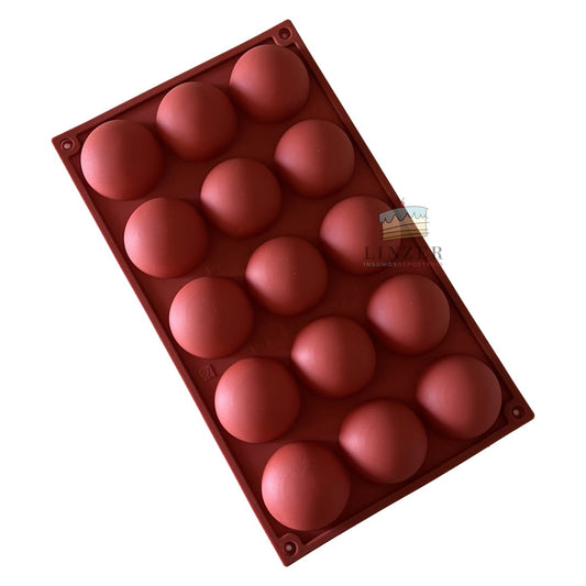 Molde de Silicona Semiesfera - Linzer insumos reposteria 