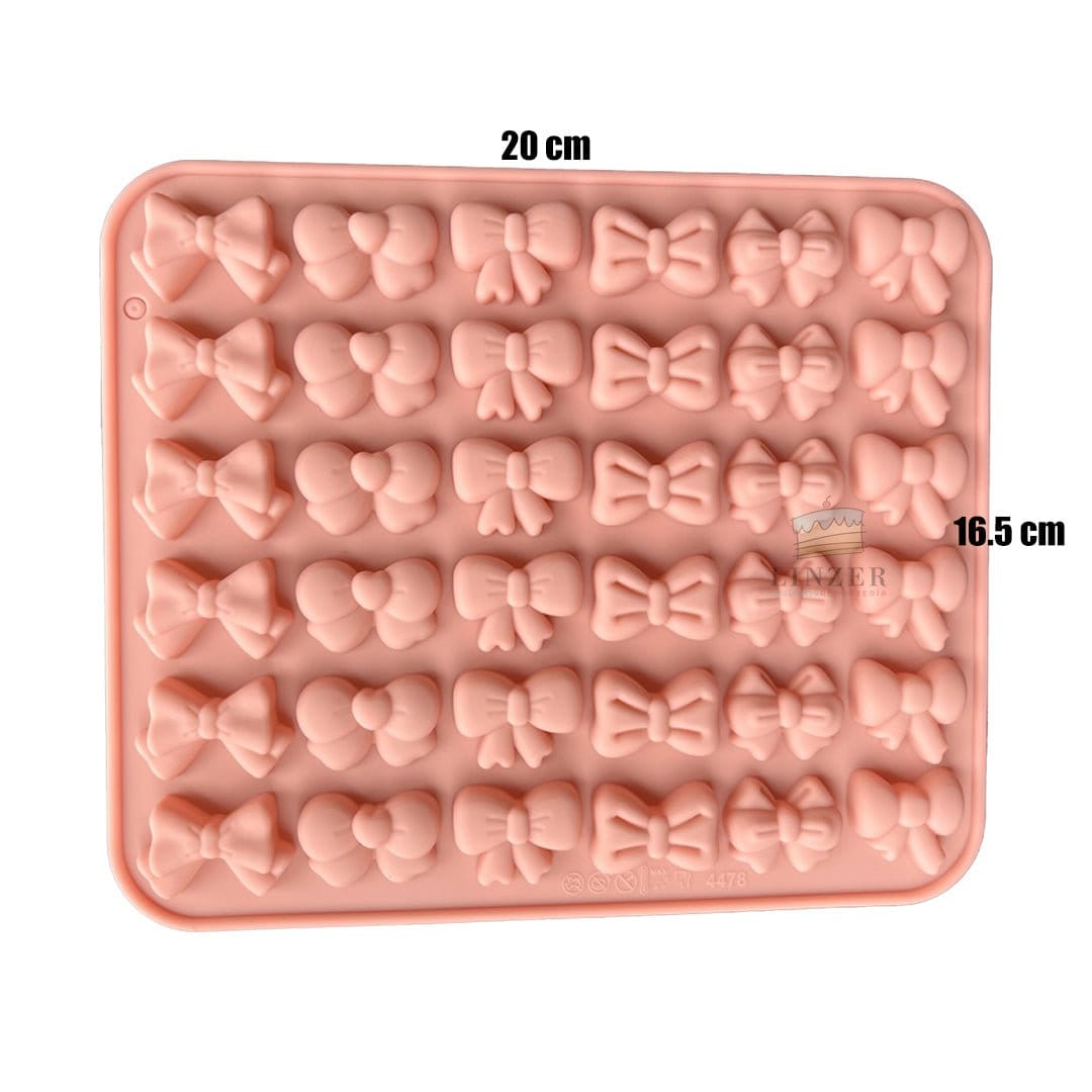 Molde Silicona: Lazos y Moños (20x16.5 cm) - Linzer insumos reposteria 