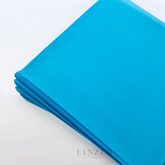Papel para Alfajores 15x15 - Celeste - Linzer insumos reposteria
