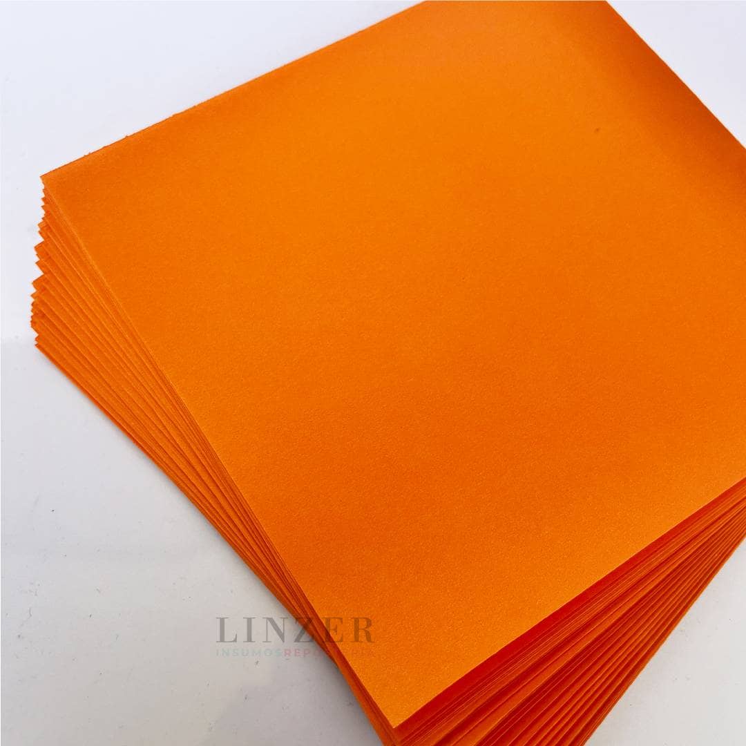 Papel para Alfajores 15x15 - Naranjo - Linzer insumos reposteria