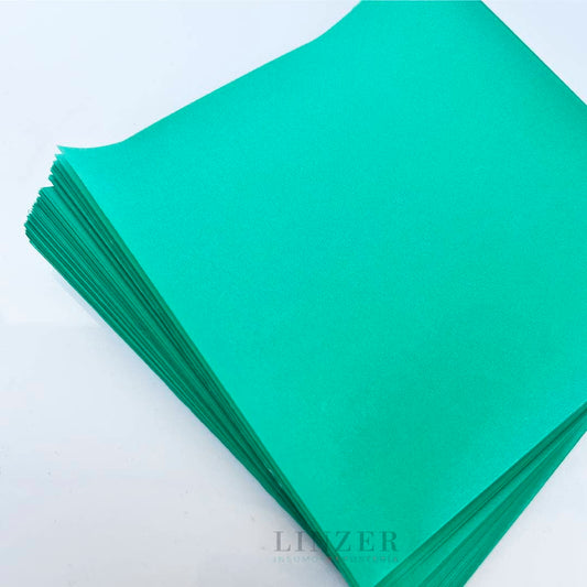 Papel para Alfajores 15x15 - Turquesa - Linzer insumos reposteria